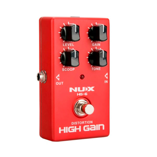 Nux HG-6 pedal de efectos de guitarra de alta ganancia 