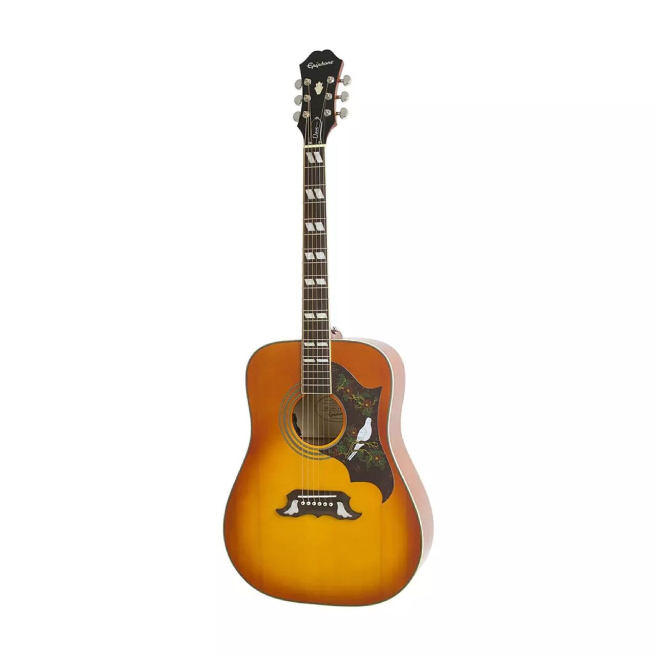 Guitarra Electroacústica EPIPHONE EEDVVBNH1 Dove Studio Violinburst - Calidad y garantía en Yaparu