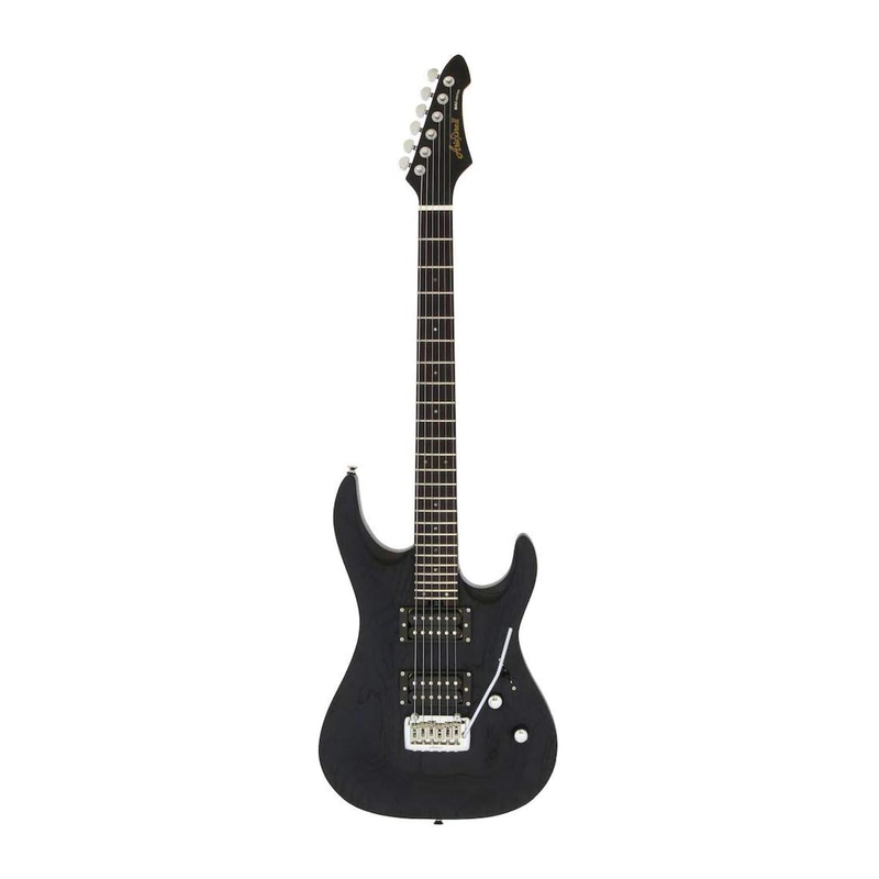 Guitarra Eléctrica ARIA PRO II MAC-DLX STBK Stained Black - Calidad y garantía en Yaparu