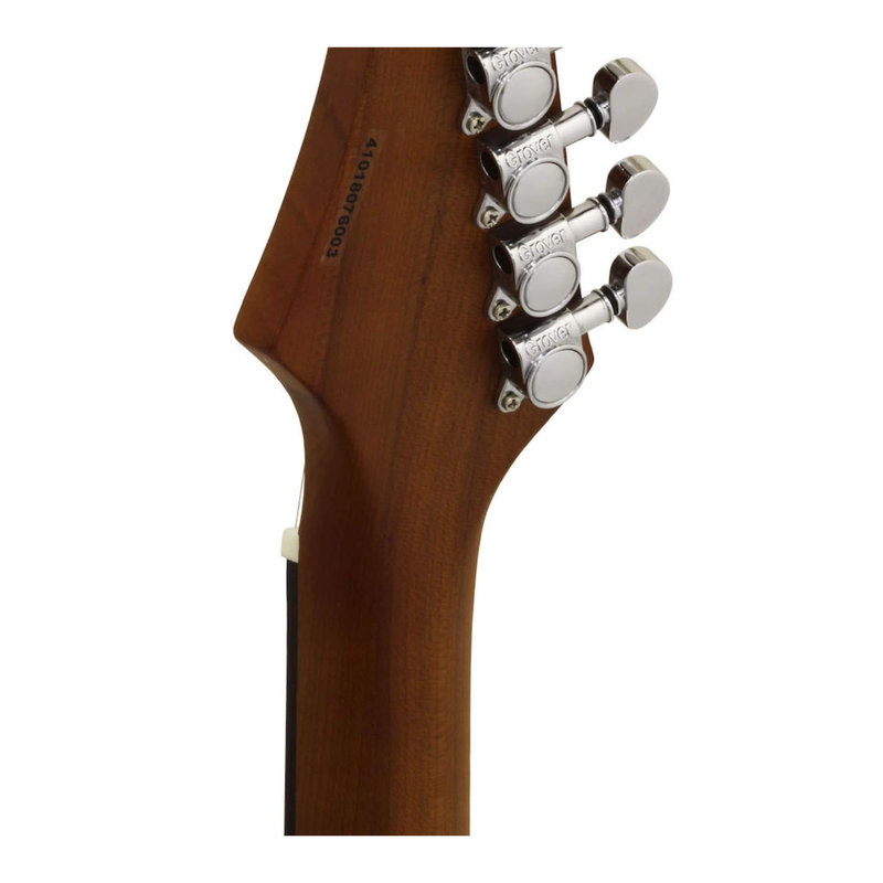 Guitarra Eléctrica ARIA PRO II MAC-DLX STBK Stained Black - Calidad y garantía en Yaparu