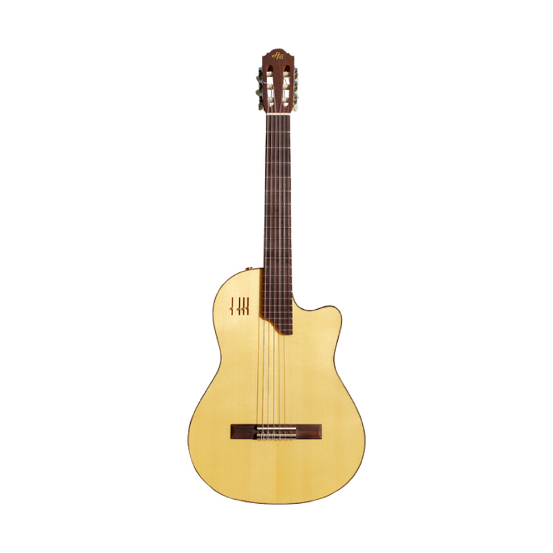 Guitarra HUAMANI HG LC DELUXE 21T Blanca Edición Yaparu - Calidad y garantía en Yaparu