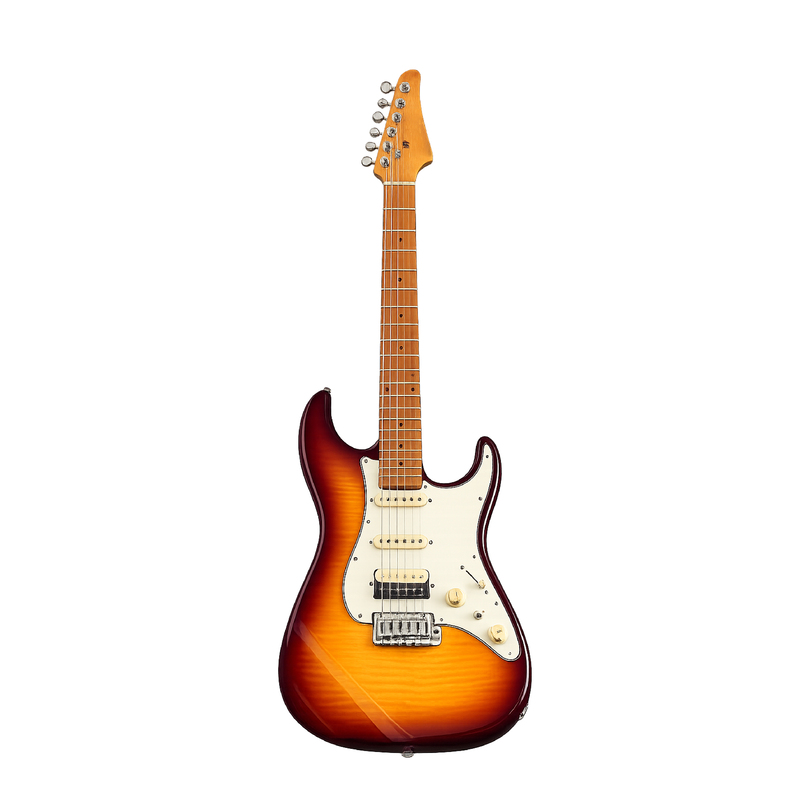 Guitarra Eléctrica SOLOKING MS-1 Classic MKII in Sienna Sunburst with 5A Flame Top Nafiri Special Run - Calidad y garantía en Yaparu