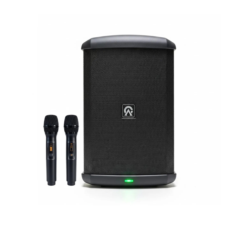 Parlante Portátil CUSTOM AUDIO SYSTEM MX-E + 2 Micrófonos Inalámbricos - Calidad y garantía en Yaparu