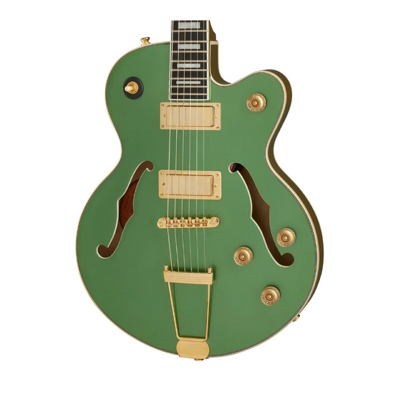 Guitarra Eléctrica EPIPHONE ETUEEGMGH1 Hollowbody Uptown Kat Emerald Green - Calidad y garantía en Yaparu