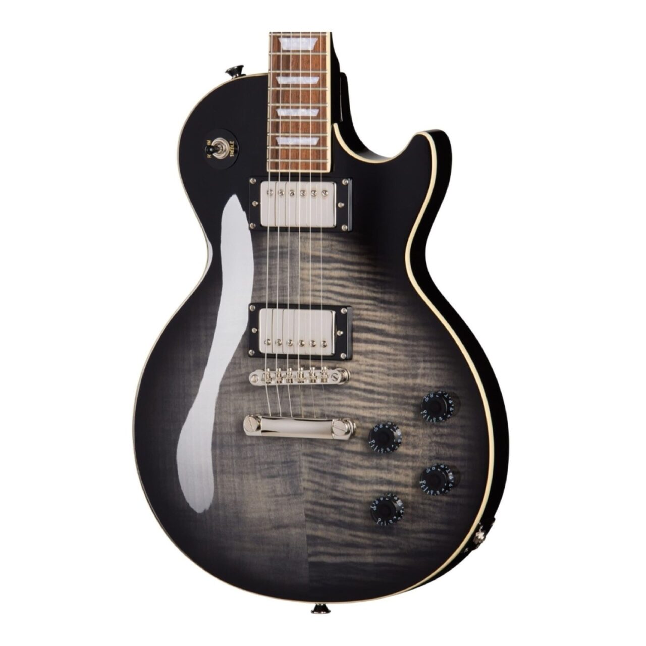 Guitarra Eléctrica EPIPHONE E1LPTPEBBNH1 Les Paul Tribute Plus Ebony Burst - Calidad y garantía en Yaparu