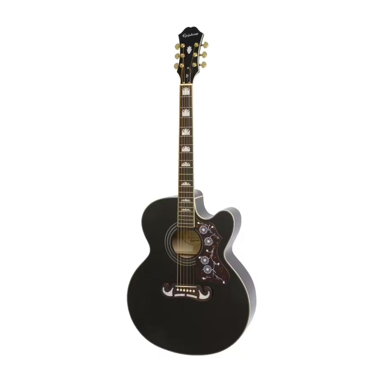 Guitarra Electroacústica EPIPHONE EEJ2BKGH1 J-200 EC Studio Black - Calidad y garantía en Yaparu