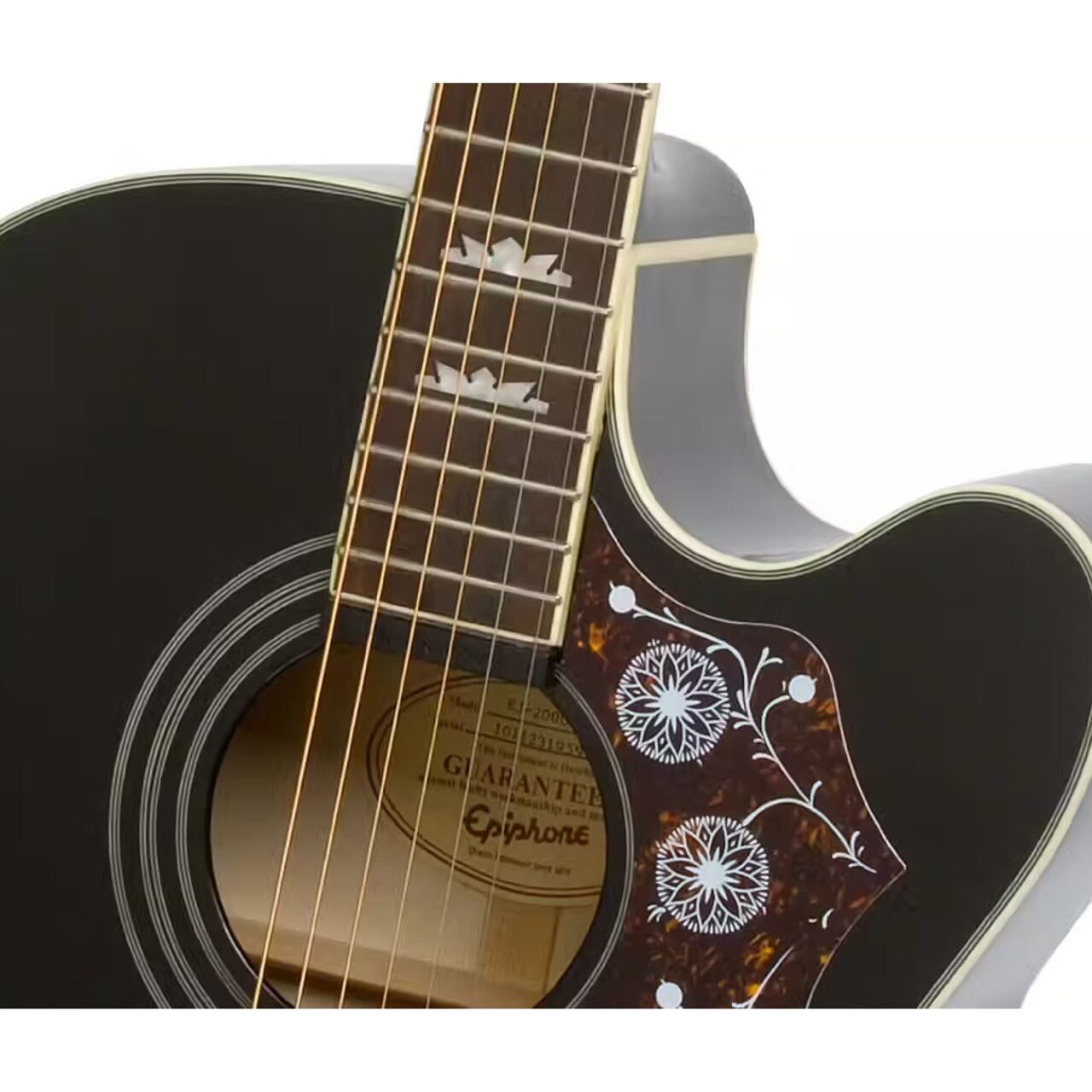 Guitarra Electroacústica EPIPHONE EEJ2BKGH1 J-200 EC Studio Black - Calidad y garantía en Yaparu