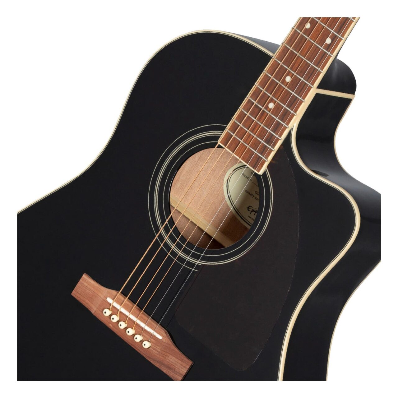 Guitarra Electroacústica EPIPHONE EE2SEBNH3 J-45 Studio EC Ebony - Calidad y garantía en Yaparu