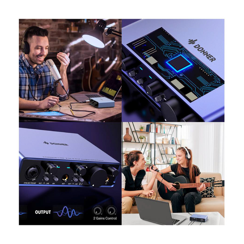 Interfaz de Audio DONNER EC1344 Livejack Lite - Calidad y garantía en Yaparu