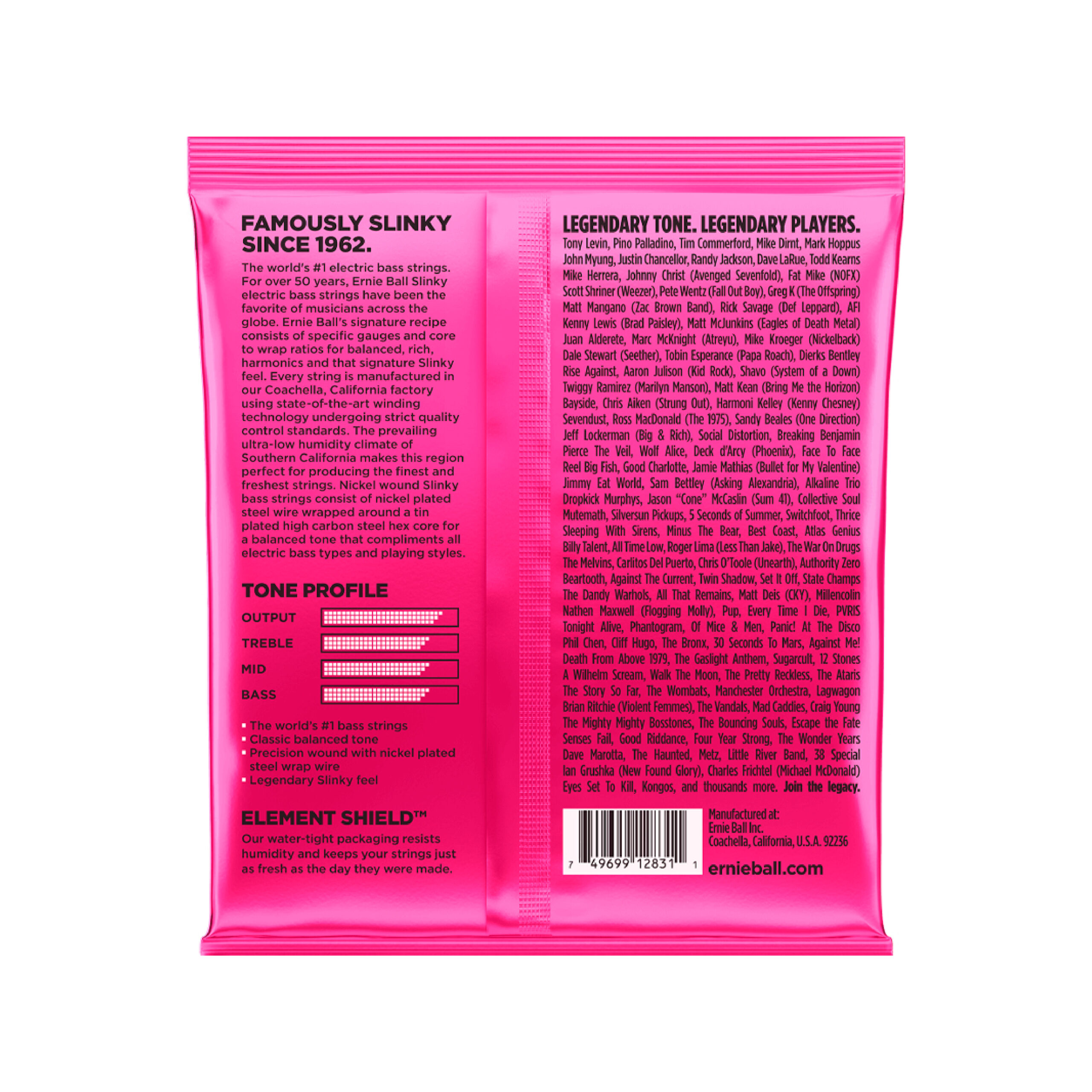 Juego de Cuerdas ERNIE BALL 2824 Super Slinky BASS 5 40|125 - Calidad y garantía en Yaparu