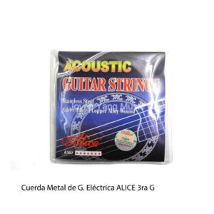 Cuerda Metal de G. Eléctrica ALICE 3ra G - Calidad y garantía en Yaparu