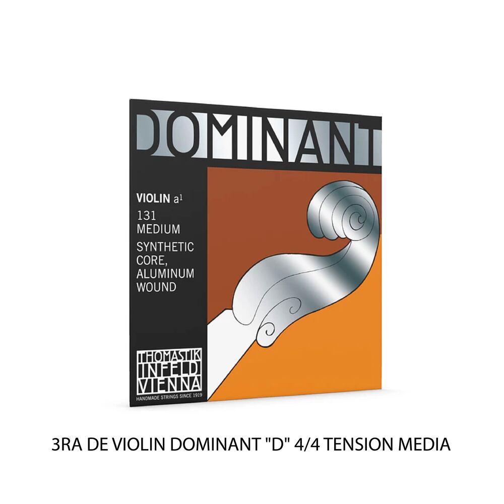 TERCERA CUERDA DE VIOLIN DOMINANT "D" 4/4 TENSION MEDIA - Calidad y garantía en Yaparu