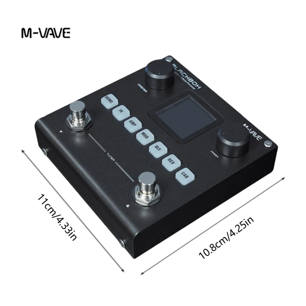 Pedalera Multiefecto Smart M VAVE Annblack Box Guitar/Bass Recargable BT - Calidad y garantía en Yaparu