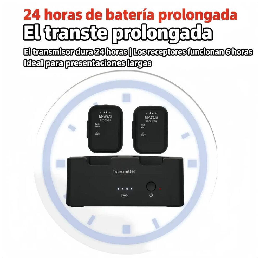 Sistema de Monitoreo In Ear (Receptor) M VAVE WP-12R SWS12 2.4GHz - Calidad y garantía en Yaparu