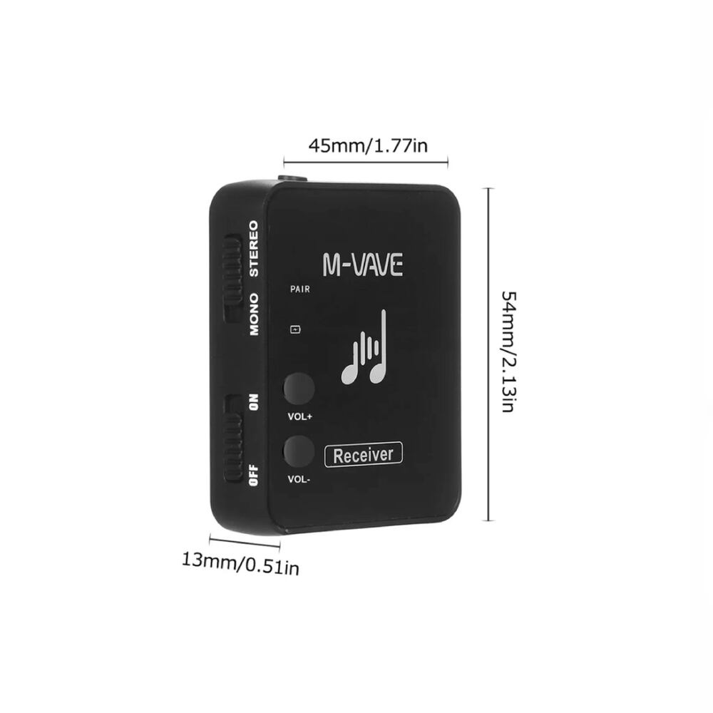 Sistema de Monitoreo In Ear (Receptor) M VAVE Airbridge WP-10R M8 2.4 GHz - Calidad y garantía en Yaparu