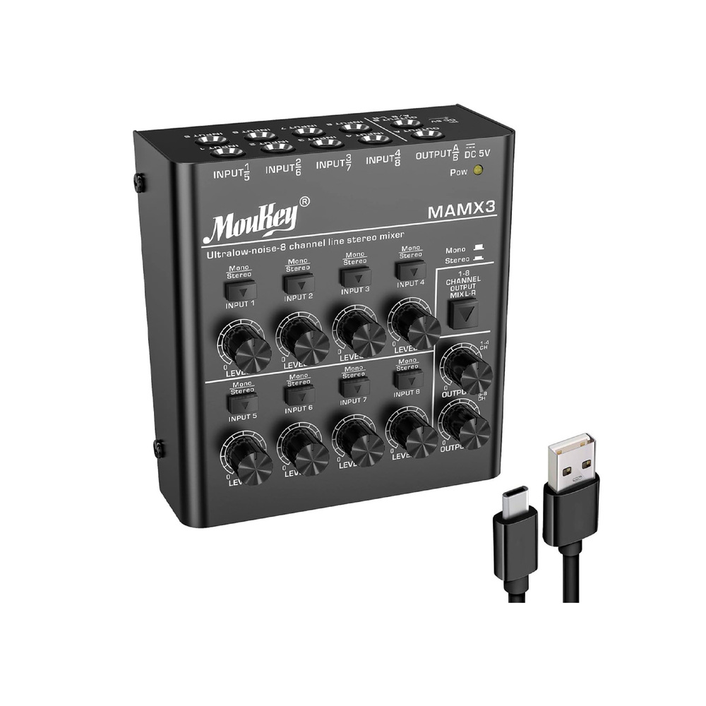 Mezcladora MOUKEY MK0150 MAMX3 8 Canales - Calidad y garantía en Yaparu