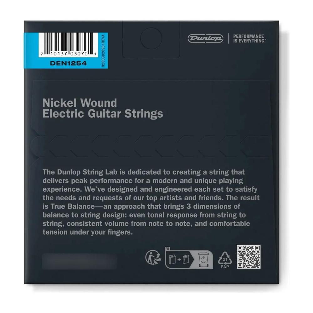 Juego de Cuerdas DUNLOP DEN1254 Nickel Wound 12|54 - Calidad y garantía en Yaparu