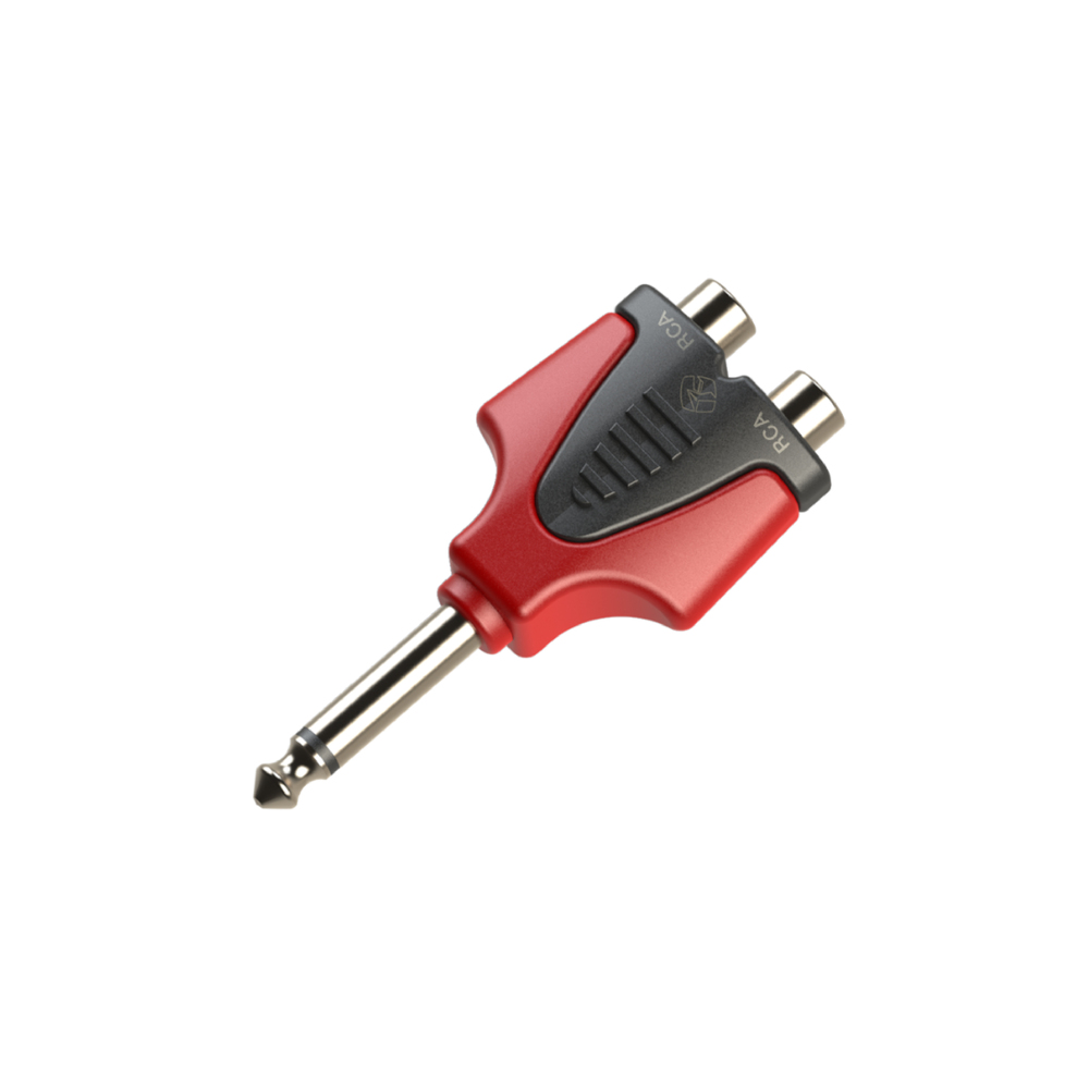 Adaptador ROXTONE RPAN335 | 1 Plug Mono 6.3mm A 2 Jack RCA - Calidad y garantía en Yaparu